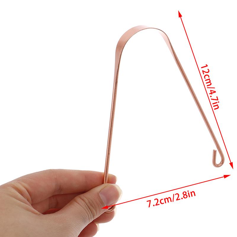 Pure Copper Tongue Scraper Cleaner Thick  Ayurvedic Dental Hygiene Oral Care