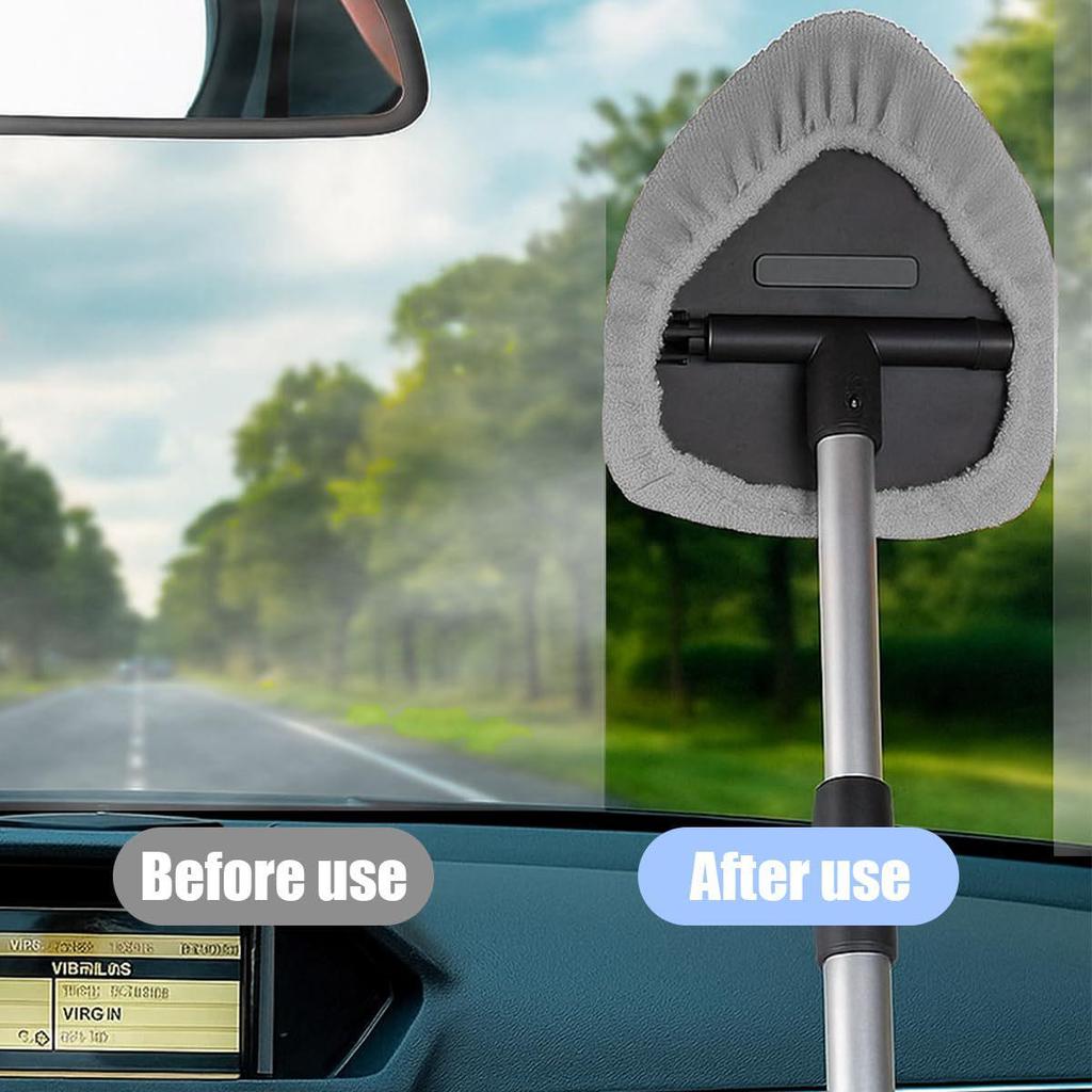 Telescopic Car Windshield Cleaning and Defogging Brush Set