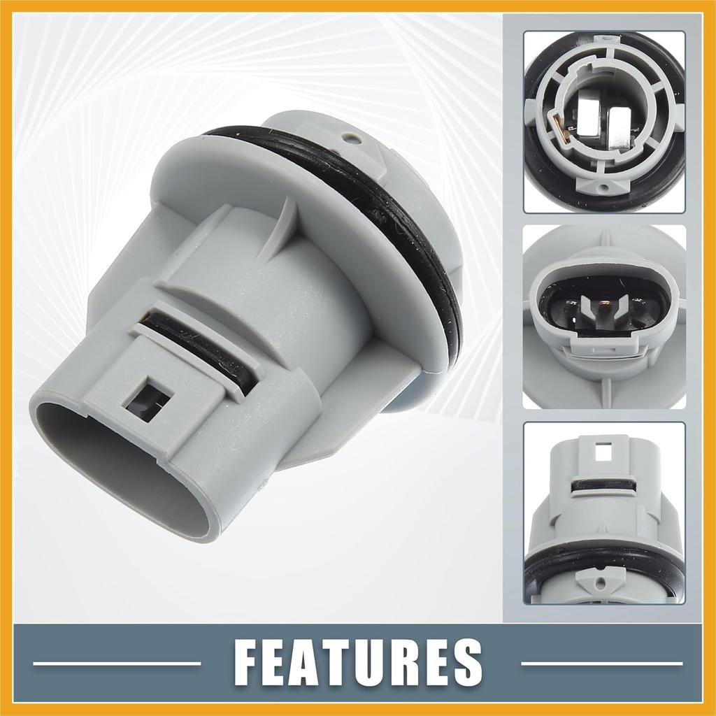 Turn Signal Light Bulb Socket Holder 33302-SR3-A01 33302SR3A01 for Honda Civic 1992-2011 for Honda Accord 1998-2012 Plastic Gray Replacement