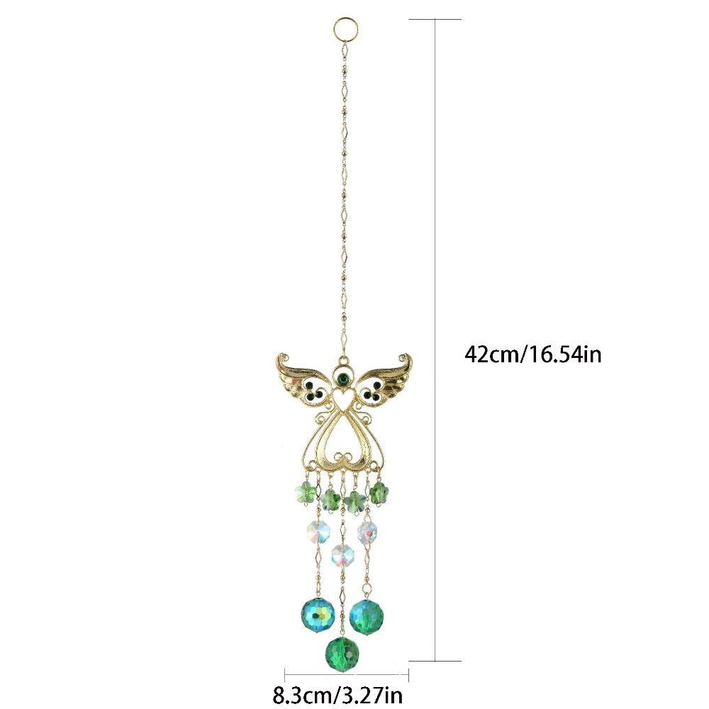 Crystal Wind Chimes Rotating Light Collection Pendant Home Decor Wind Spinner  Door