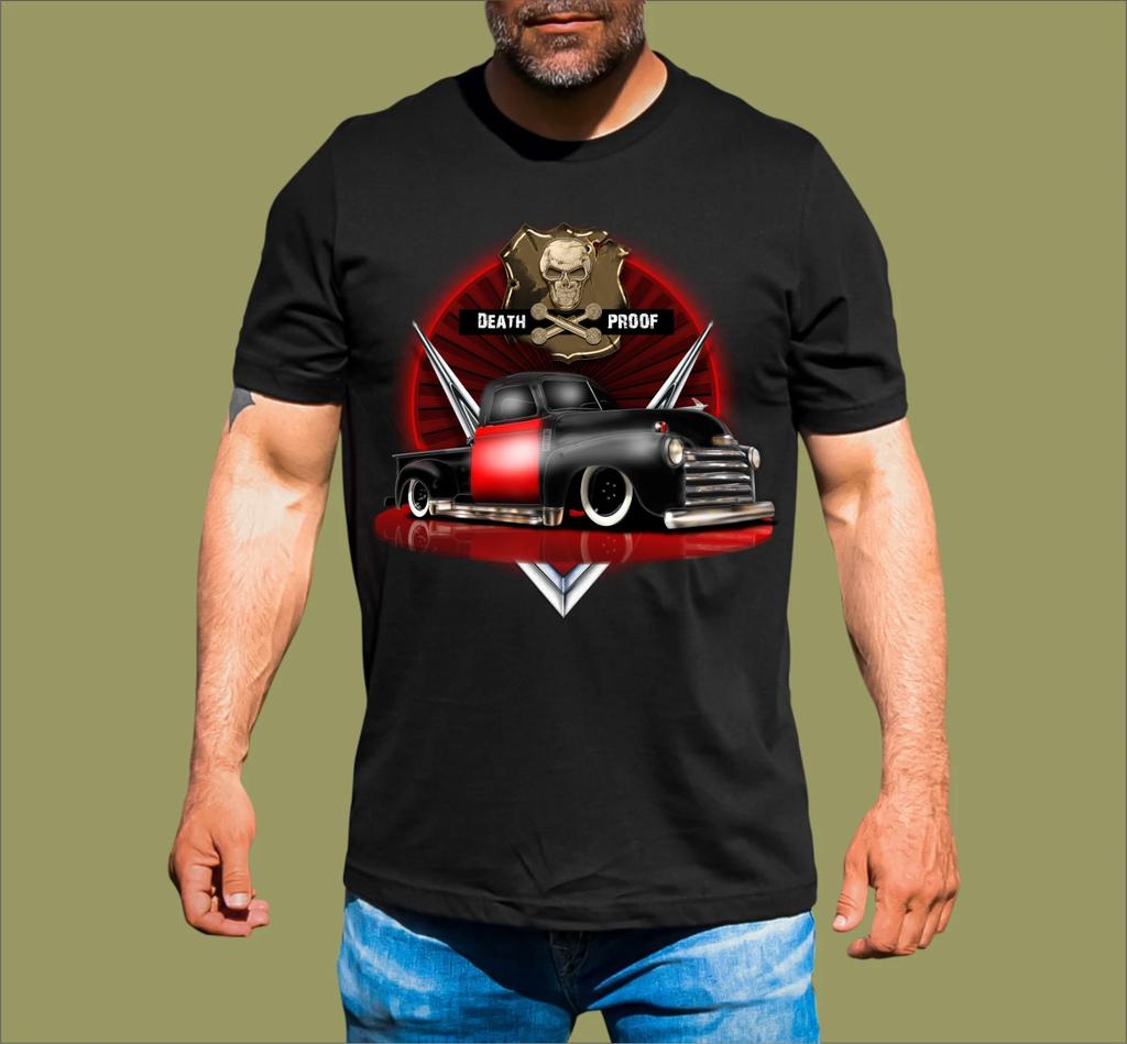 DEATH PROOF CHEVY RAT ROD T-SHIRT