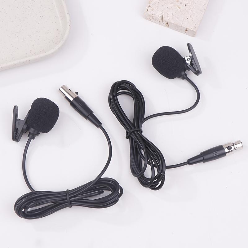 Professionelles Lavalier-Ansteckmikrofon für Akg Sennheiser Shure Drahtlosen Taschensender Mini 3-Pin XLR Verriegelbar 4-Pin