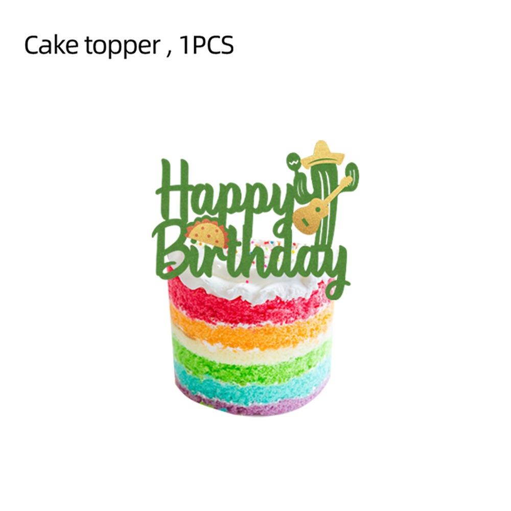 Mexikanisch inspirierte Partyartikel für Kinder-Halloween-Party Dekoration mit gespenstischen Kuchensteckern, Bannern und Ballons