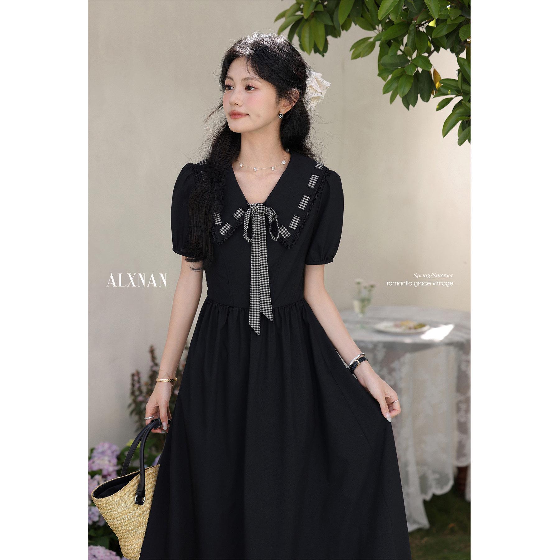 Deer to the South Black Retro Dress - New Release M