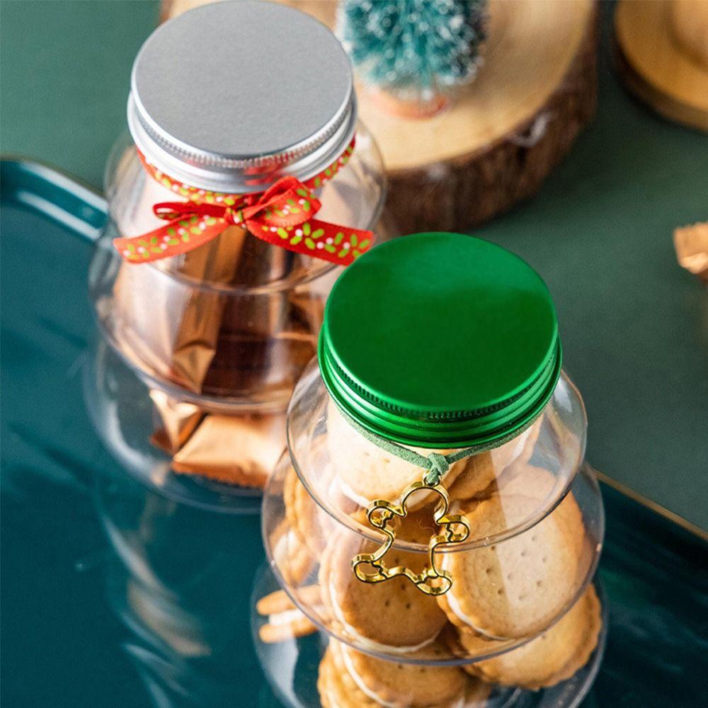 Gifts Christmas Tree Shaped Christmas Candy Jars Home Decor for Wedding Snacks Storage Bottle Multi-function Decorative Box