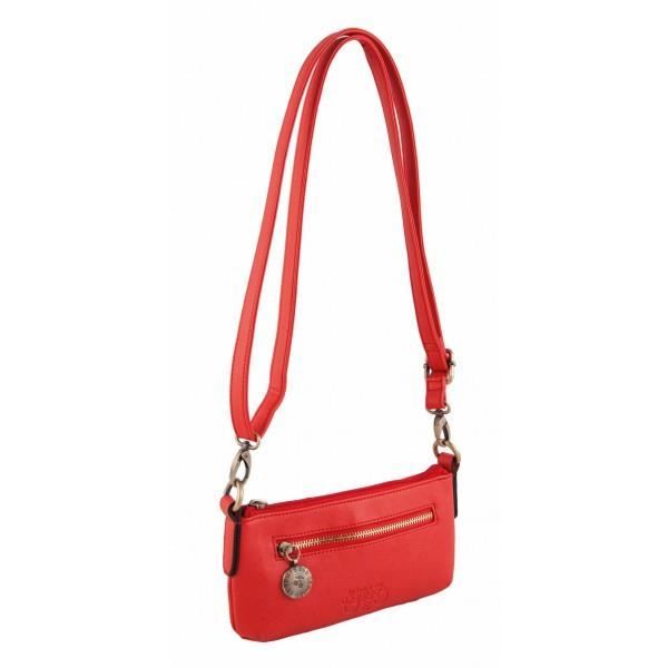 Shoulder Bag - LE TEMPS DES CERISES - Atlantis 5 - Mandarin - PU - Zip Closure
