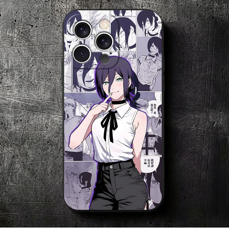 

Anime Character R-Reze CSM Soft Phone Case for iPhone 16 16E 17 Air 15 Pro Max 14 Plus 13 Mini 11 12 7 Black Cover Back Shell iPhone 17