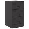 VidaXL Bedside Table Black 34.5x39x62 Cm Steel, Cabinet, Bedroom Furniture, Phone Stand, Cabinet 841775