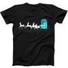 The Doctor Who Christmas Police Phone Box Flying Deer Gift Tee Black T Shirt 286