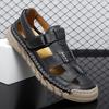 Fashion Men's Summer Roman Sandals Comfortable Work Shoes Platform Hollow Breathable Platform Outdoor Walking Shoes Hot Selling 38-46