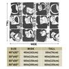 Mafaldas  Collage Flannel Blanket Cute Kawaii Fashion Throw Blanket for Bed Sofa Couch 150*125cm Bedspreads,