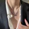 Heart Crown Angel Wings Pendant Necklaces for Women  Exquisite Love Shape Clavicle Chain Choker Vintage Gothic Jewelry
