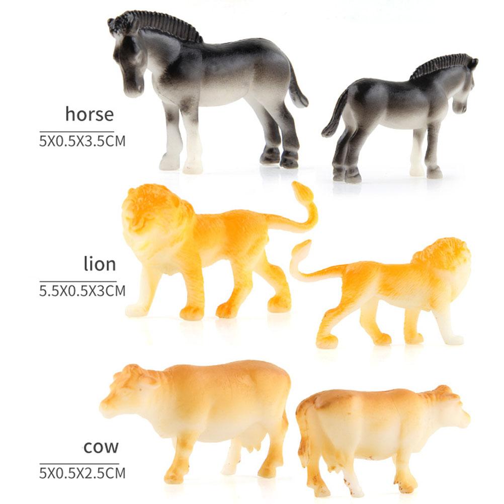 12 Pcs Animal Figure Model Jungle Animal Toy Set Artificial Wild Animal Learning  Farm Animal 