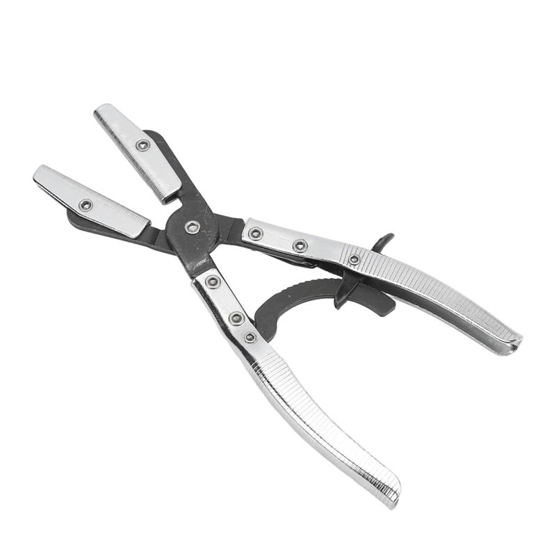 ABWR-Hose Clamp Pliers For Automotive And Machine Maintenance, 10-Inch Universal Hose Pinch Off Plier With Ratcheting Jaws серебряный