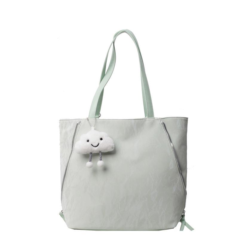 

Повседневная сумка-тоут, ощущение высокого класса, женская сумка большой вместимости, новый простой и универсальный рюкзак. зелёный