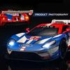 1:24 Ford GT LM GTE Alloy Sports Car Model Diecasts Metal Track Racing Car Vehicles Model Simulation Sound and Light Collection