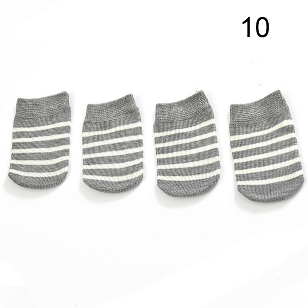 4Pcs Cartoon Table Foot Socks Chair Leg Covers Floor Protectors Non-Slip Knitting Socks For Furniture Cartoon Home Decor