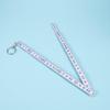 Plastic Durable Ruler Tape Key Finder Folding Key Ring Measure Carpenter Key Chains Measuring Tool