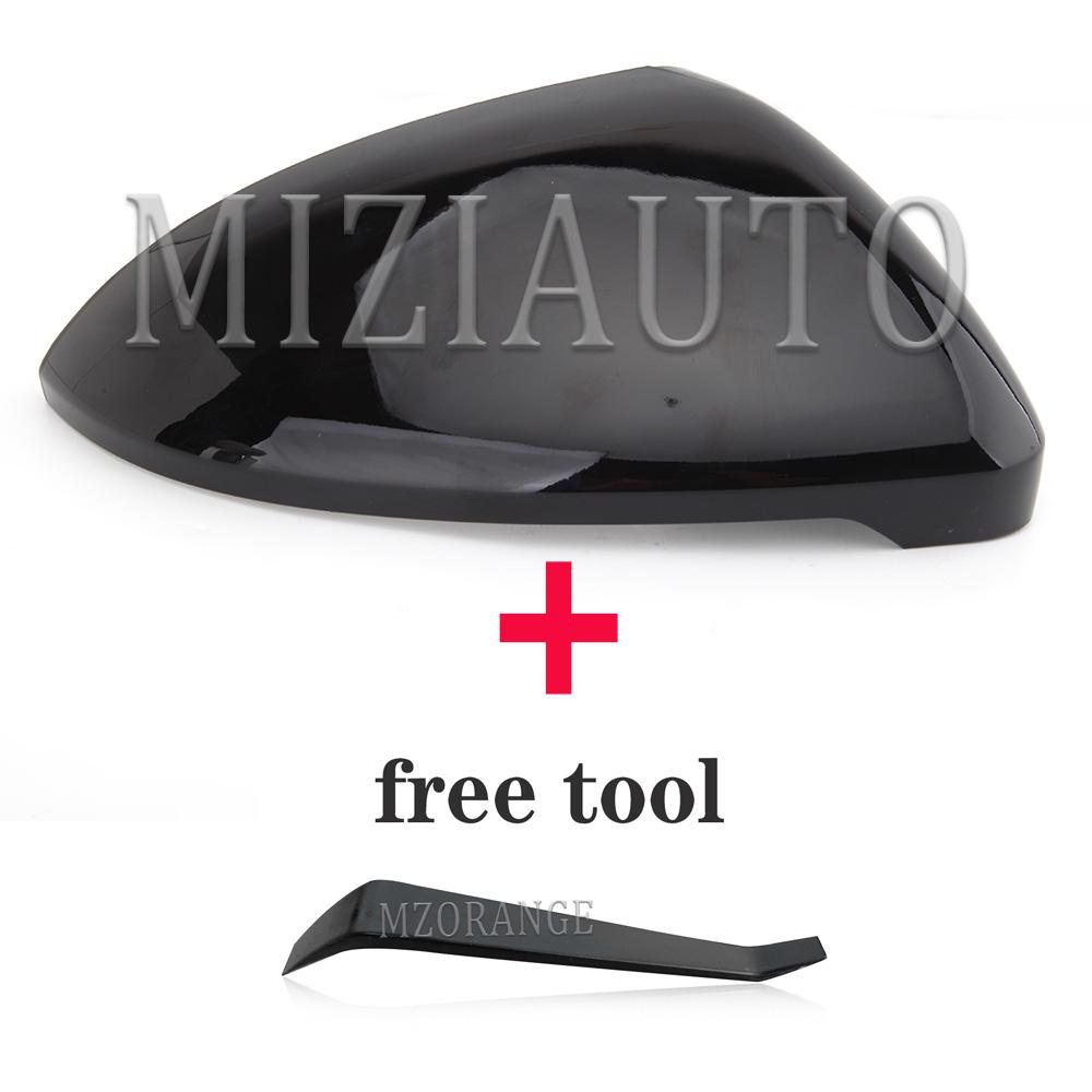 

Боковое зеркало заднего вида, крышки, сигналы для VW Golf 7 MK7 7,5 GTI для Touran 2013-яркий черный зеркальный чехол для автомобиля R