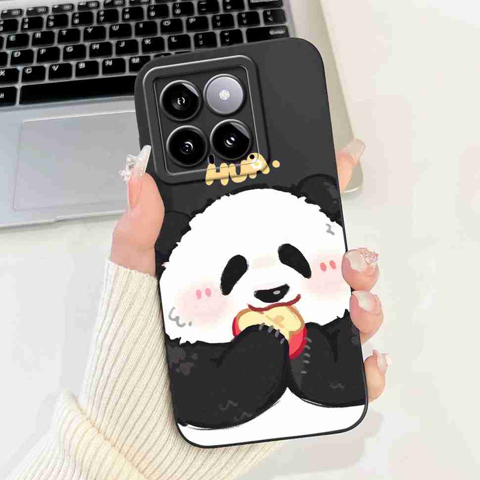 Cover For Xiaomi 14 Case Silicone Shockproof Soft Camera Protective Pattern Matte For Xiaomi 14 Mi14 Xiaomi14 5G 2023 Cases