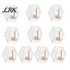 No Drill Wall Hooks Acrylic Adhesive Hooks, Hexagonal Wave Shape, Drilling Easy Dorm Room Installation Hook, Modern Style Clear for Bathroom