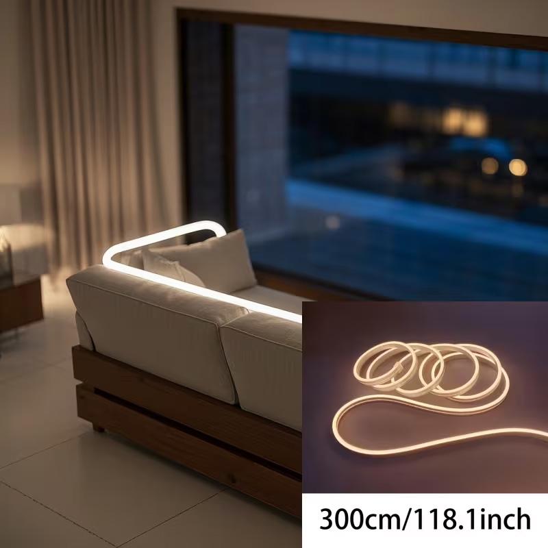 1M/2M/3M/5M Flexible LED Neon Strip Light, USB Touch Control, Corner Lamp for Home Decor,Halloween,Christmas,Party Lighting
