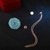 Handmade Korean Chain Flowers Tassel Ribbon Flower Brooch Suit Brooches Pin Lapel Pin