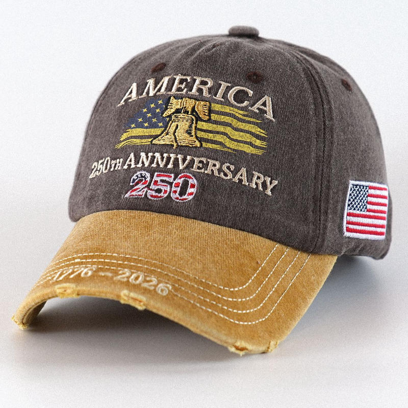 Eagle And Freedom Commemorative Cap - 250Th Anniversary Of The United States Embroidered Baseball Cap Adjustable