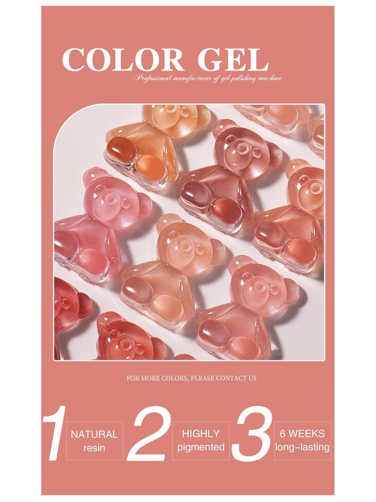 Nail Extension Gel Set: 24 Fine Glitter Colors for Phototherapy & Crystal Nails