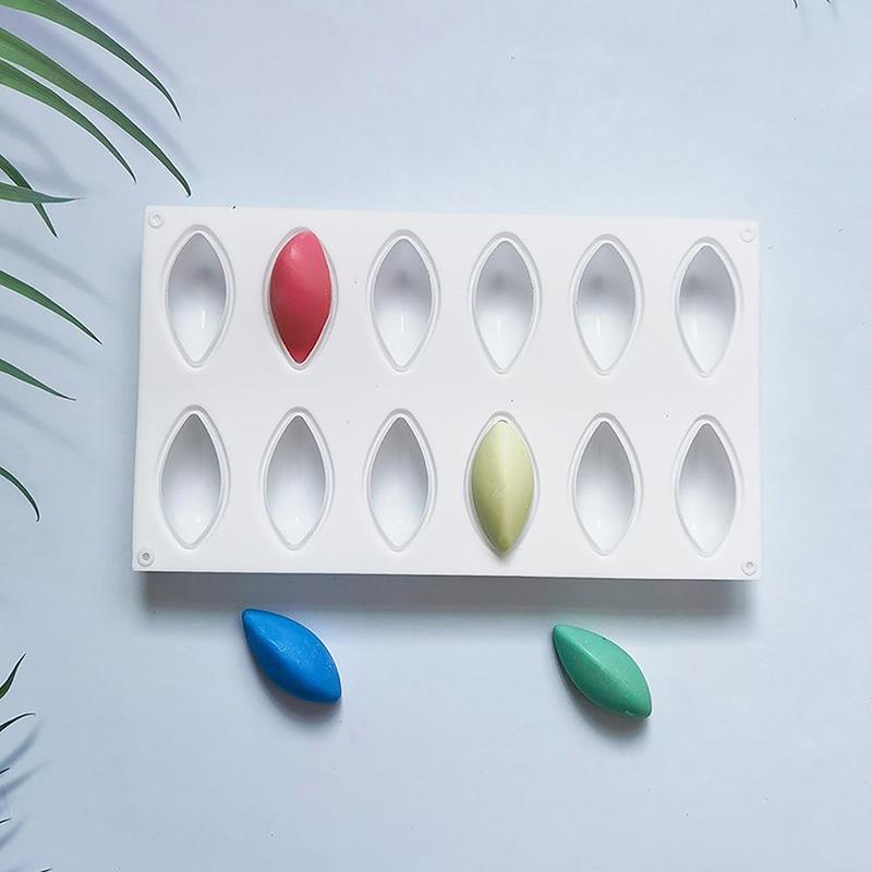 1Pc 12 Cavity Mango Silicone Cake Mold For Diy Chocolate Mousse Jelly Pudding Pastry Dessert Bread Bakeware Decorating Tools