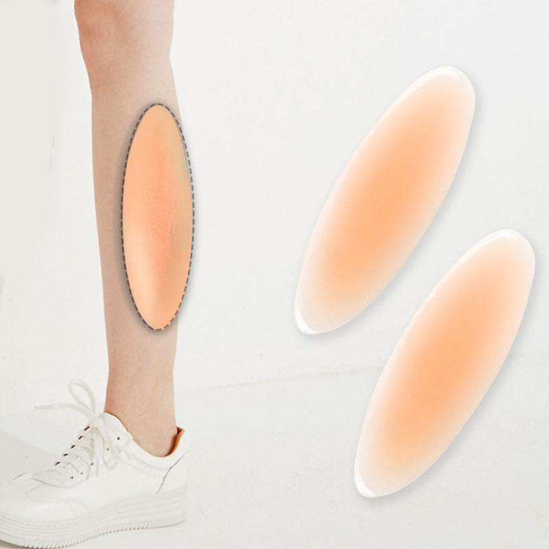 2Pcs Silicone Adhesive Calf Pads for Leg Shaping and Correction of Crooked or Thin Legs Invisible Calf Corrector Overlay