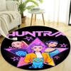 1pc KPop Demon Hunters15 Design Printed Area Round Carpet for Bedroom Living Room Home Decor Rugs Mat Non Slip Mat Rug for Bedside