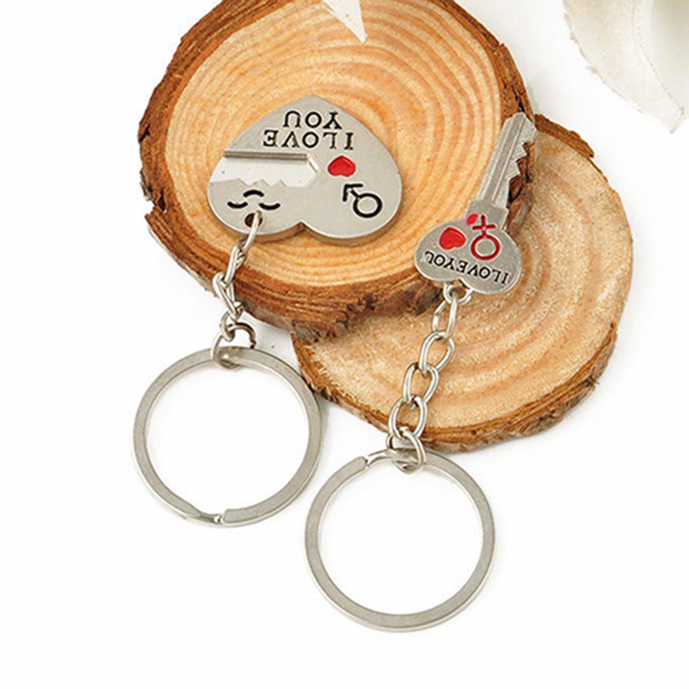 Novo casal romântico chaveiro chaveiro chaveiro dia dos namorados amante presente coração conjunto chave