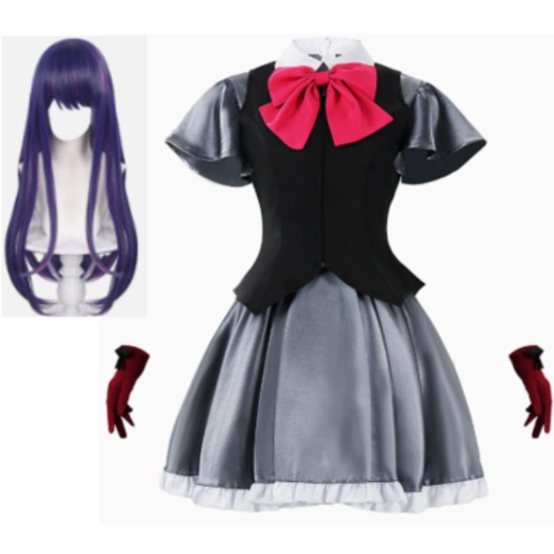 Anime Oshi No Ko Ruby Hoshino Kana Arima Cosplay Kostým Modrá Školní Uniforma Akce Karnevalový Oblek Celá Sada Ruby Cosplay