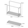 Hand Towel Holder Stand for Bathroom, Kitchen Wash Cloth Drying Rack Hanger Dish Cloth Storage Organizer with Drainboard Tray