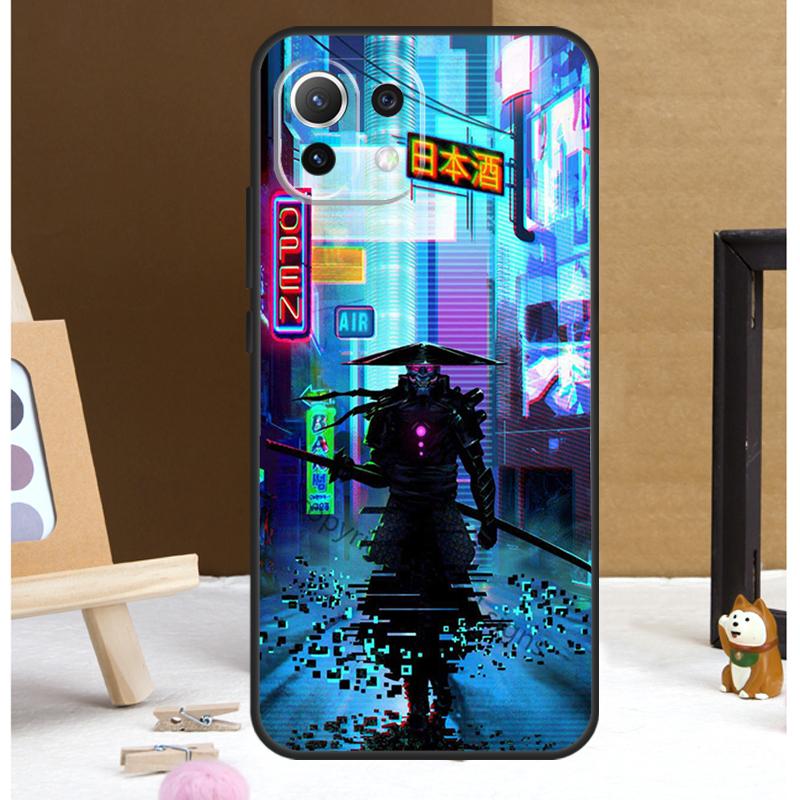 Japan Samurai Ninja Case For POCO M6 X3 X5 X6 Pro F3 F5 M5s Cover For Xiaomi 13T 12T 11T 14 Pro 12 13 Lite Case