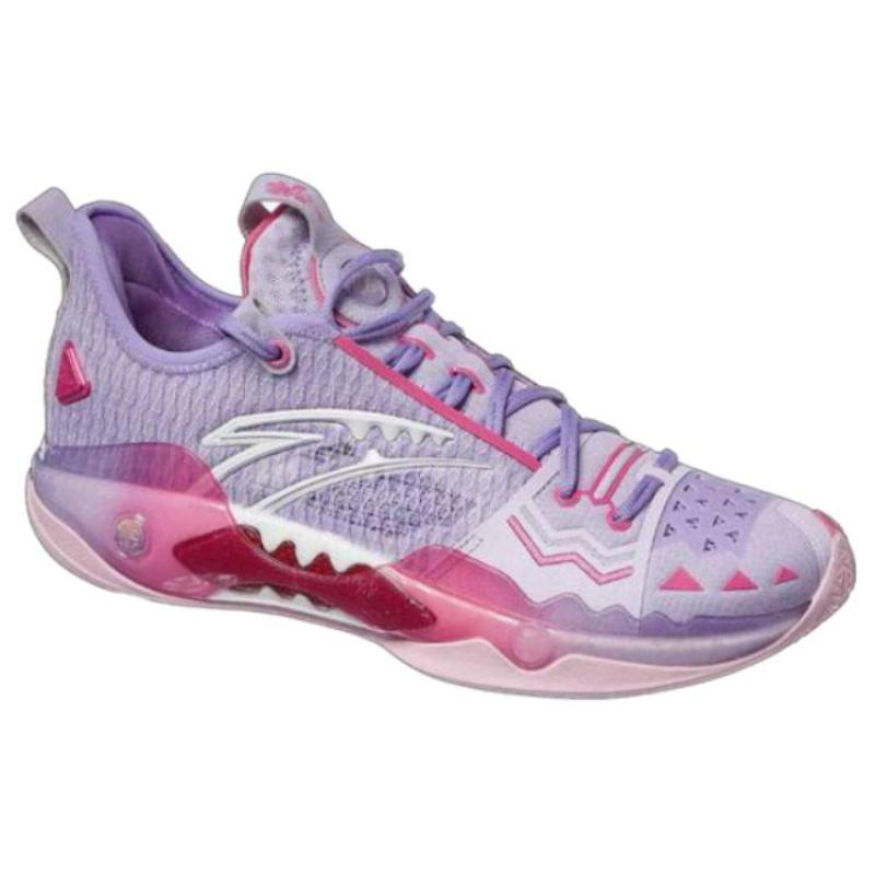 Anta Frenzy 5 Pro Abrasion Resistant Breathable Low Top Basketball Shoes Men's Pink Purple Sneakers 112531119S-1