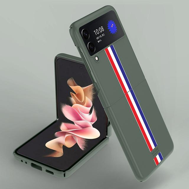 Luxury Slim Thin Protective Cover Case For Samsung Galaxy Z Flip 3 5g Flip3 Z Fold3 Fold 3 Folding Cell Phone Bag Funda Coque