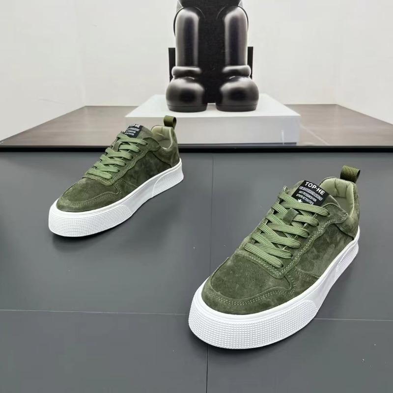Fashion Men's Leather Casual Shoes Loafers 2025 Spring New Comfortable Skatebaord Shoes Flat Shoe Versatile Man Sneakers Tenis Masculino