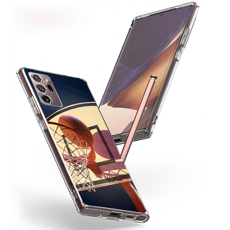 Basketball Basket Sports Phone Case For Samsung Galaxy S24 S25 Edge S26 Ultra S23 S22 S21 Plus S20 FE + Personalized Print Cover