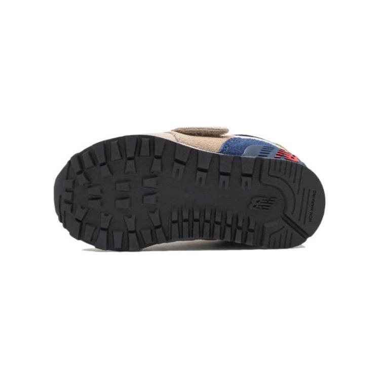 New Balance Comfortable Abrasion Resistant Low Top Toddler Shoes Beige Dark Blue Infant And Toddler IV574LC1