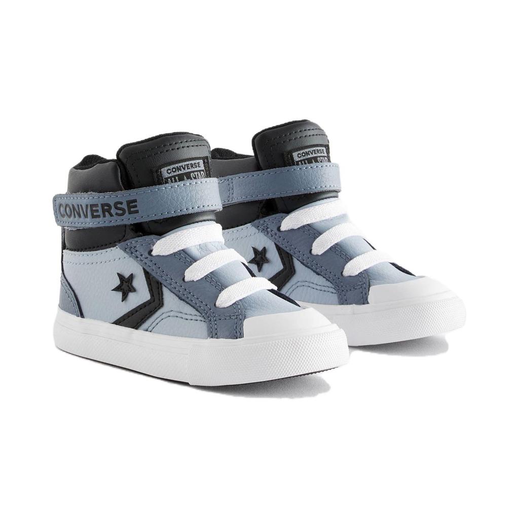 Converse Pro Blaze Strap Versatile Simple Durable Breathable High Top Kids Skate Shoes Kids Sneaker Blue A05522C