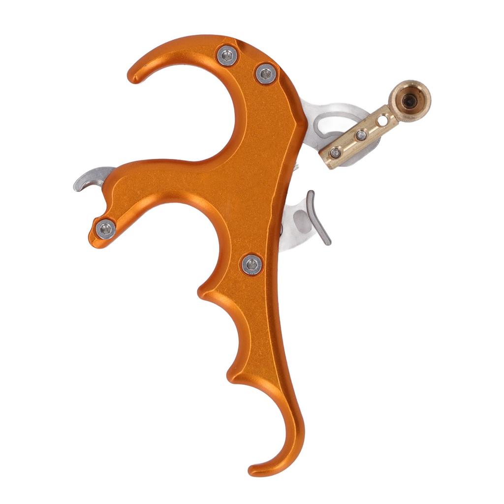 Ajutoare de Eliberare Arc Aliaj Aluminiu Sensibilitate Ajustabilă 4 Degete Ajutoare de Eliberare Arc Compus Auriu