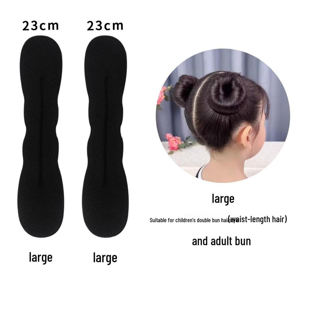 Kids' Hair Bun Maker - Fluffy Flower Bud Clip for Easy Double Bun Hairstyles