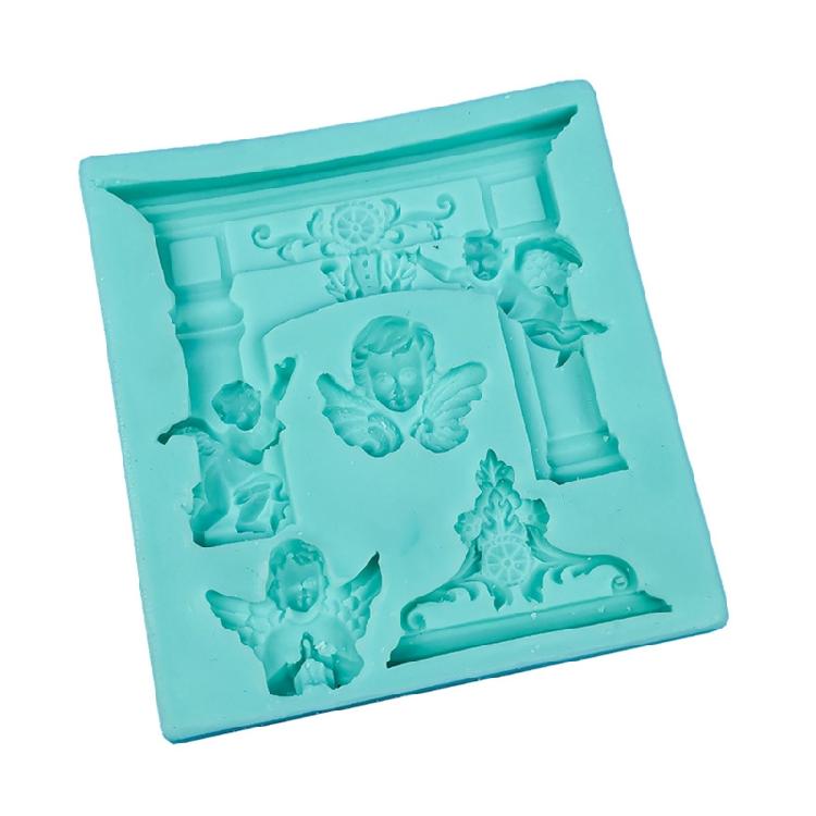 

3D Angel Baby Silicone Mold Cake Biscuits Mould For Cake Mooncake Mold Tools