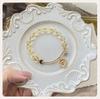 Qiaoen Natural Crystal Beaded Citrine Daisy Bracelet