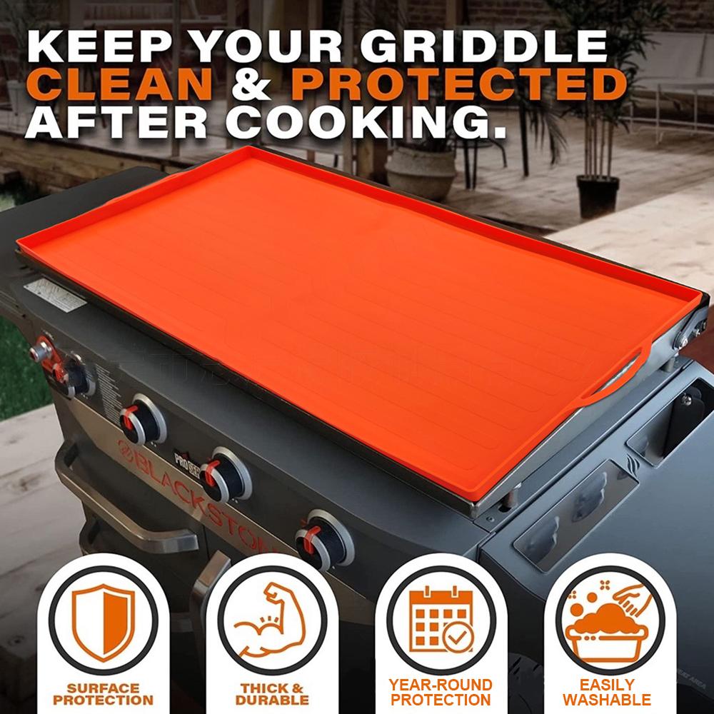 

Силиконовый коврик для гриля, безопасный для пищевых продуктов – крышка гриля из черного камня 36 дюймов/28 дюймов для приготовления пищи на открытом воздухе в любое время года