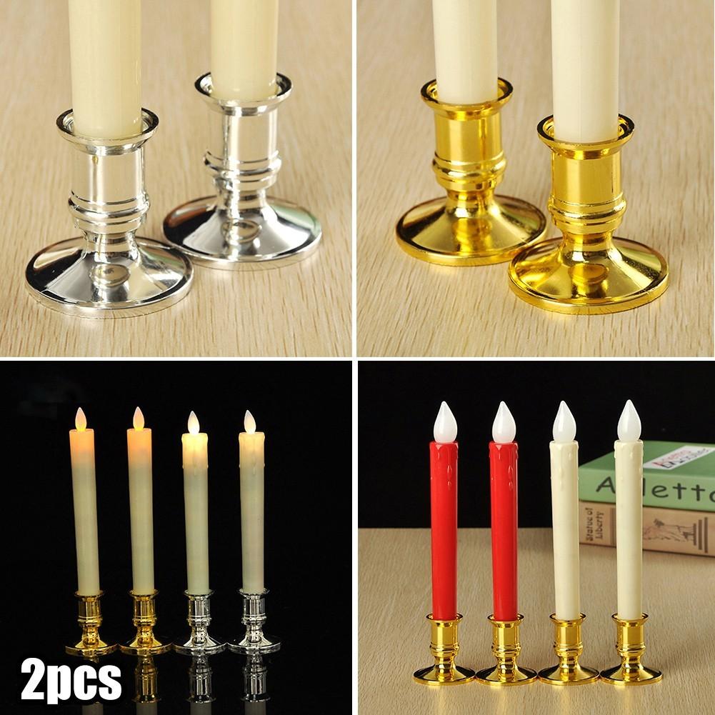 Candle Holders Candle Base Candlestick Plastic Silver-Plated