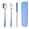 Korean Style Tableware Set 304 Stainless Steel Dinnerware New Cutlery Set  Home School Kitchen