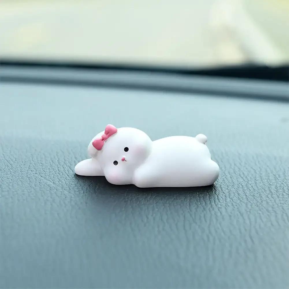 Lovely Sleeping Animals Car Ornaments Auto Dashboard Center Console Bear Pig Rabbit Duck Decoration Auto Interior Accessories